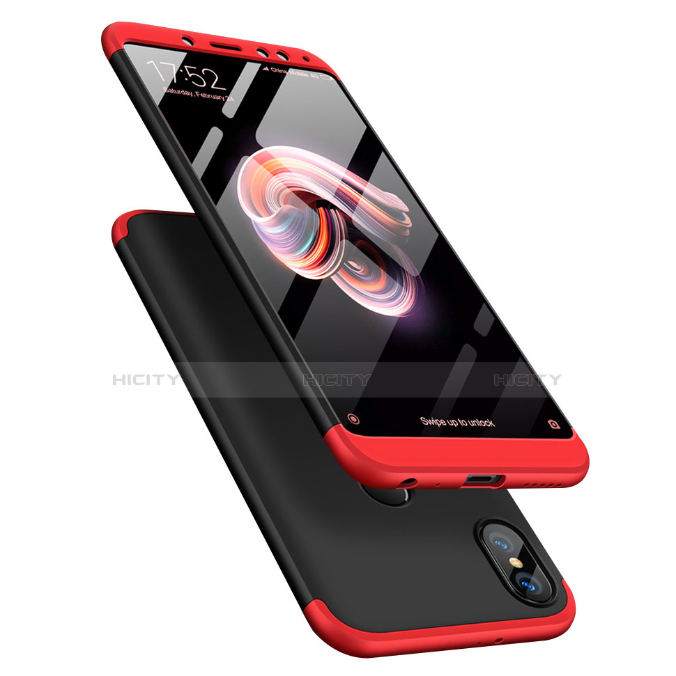 Coque Plastique Mat Protection Integrale 360 Degres Avant et Arriere Etui Housse pour Xiaomi Redmi Note 5 Plus