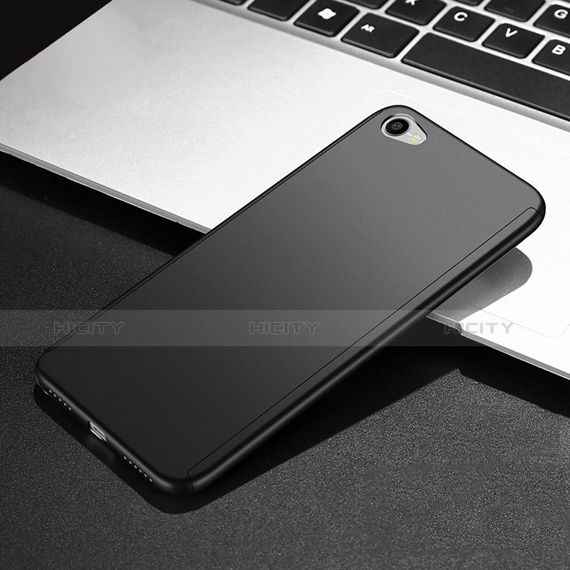 Coque Plastique Mat Protection Integrale 360 Degres Avant et Arriere pour Xiaomi Redmi Note 5A Standard Edition Noir Plus