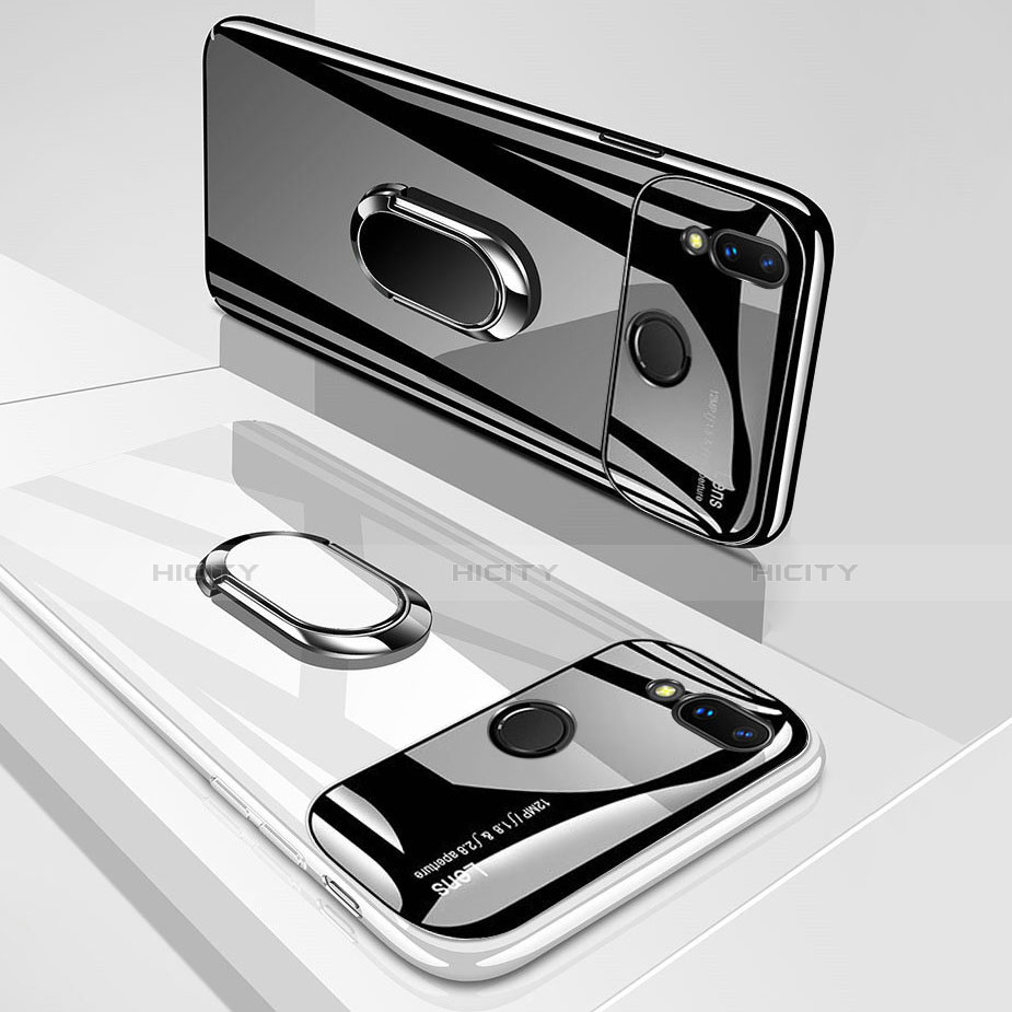 Coque Plastique Protection Integrale 360 Degres Miroir Etui Housse avec Support Bague Anneau Aimante pour Huawei Nova 3i Plus