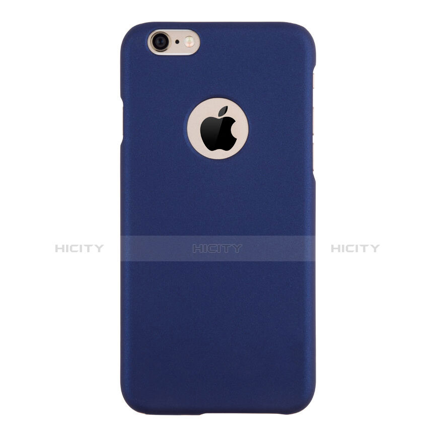 Coque Plastique Rigide avec Trou Mat pour Apple iPhone 6S Plus Bleu Plus