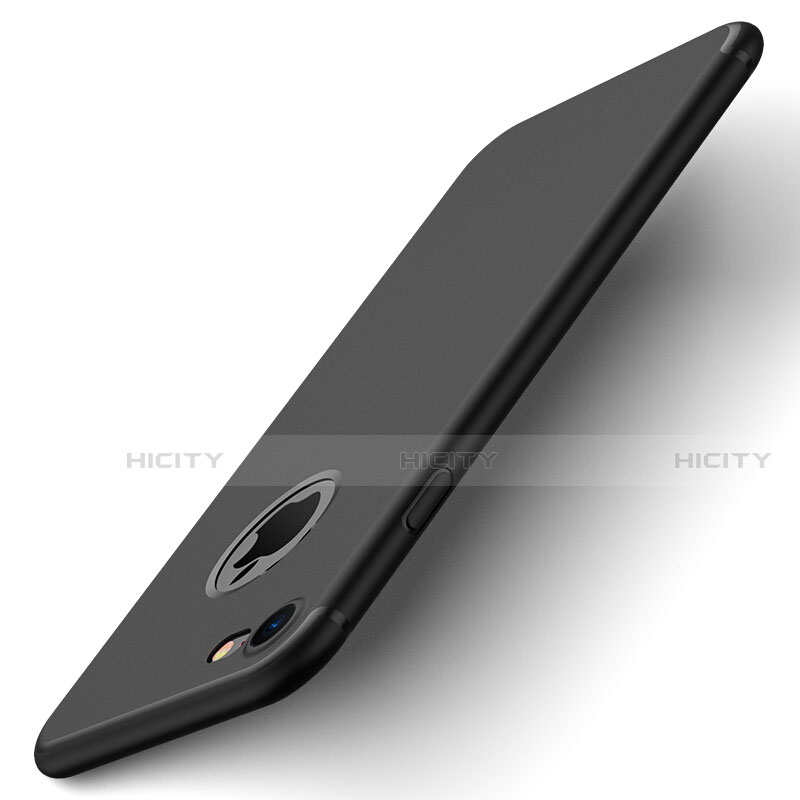 Coque Plastique Rigide avec Trou Mat pour Apple iPhone SE (2020) Noir Plus