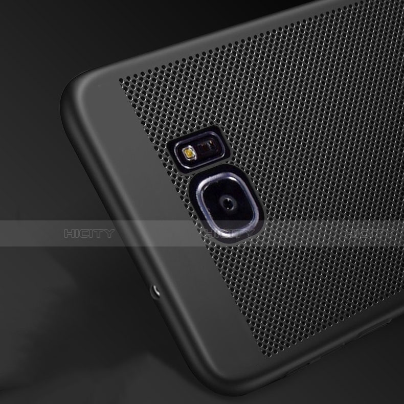 Coque Plastique Rigide Etui Housse Mailles Filet pour Samsung Galaxy S7 Edge G935F Plus