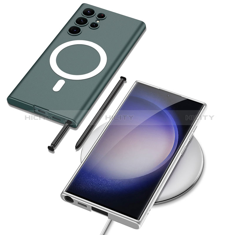 Coque Plastique Rigide Etui Housse Mat avec Mag-Safe Magnetic Magnetique AC1 pour Samsung Galaxy S23 Ultra 5G Plus