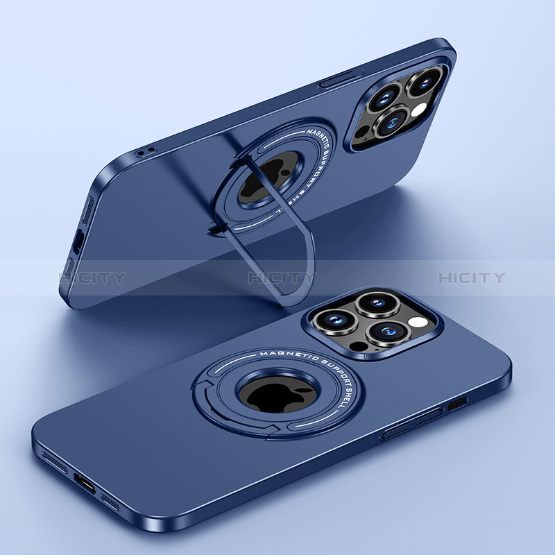 Coque Plastique Rigide Etui Housse Mat avec Mag-Safe Magnetic Magnetique JB1 pour Apple iPhone 14 Pro Max Bleu Plus