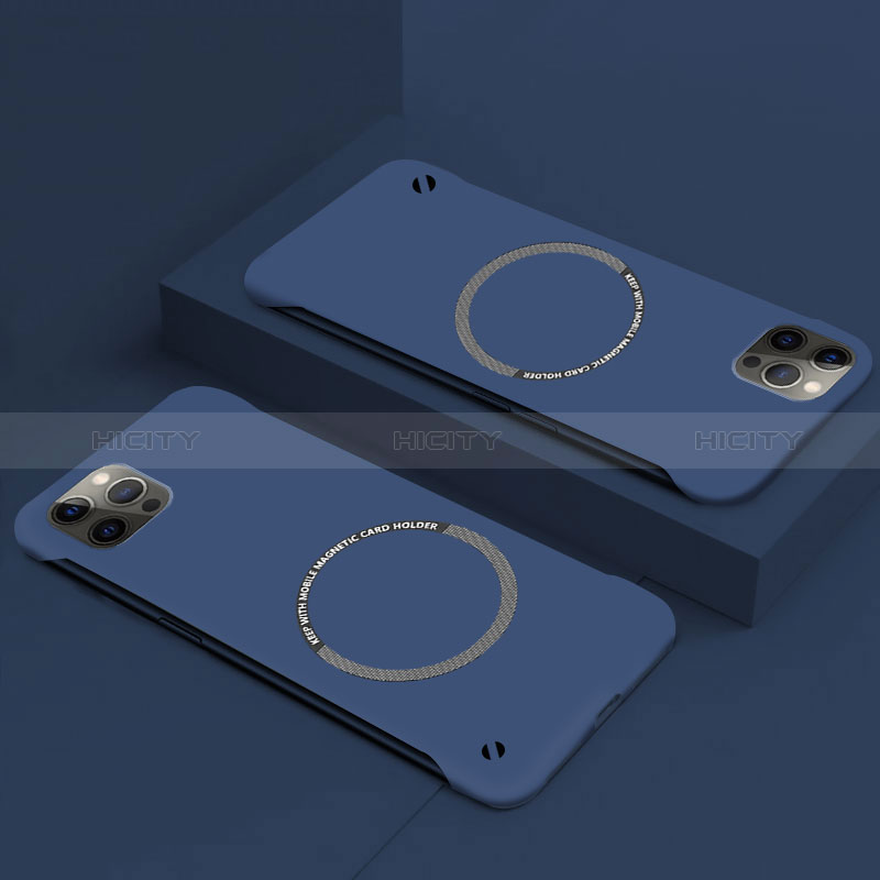 Coque Plastique Rigide Etui Housse Mat avec Mag-Safe Magnetic Magnetique P01 pour Apple iPhone 14 Plus Bleu Plus