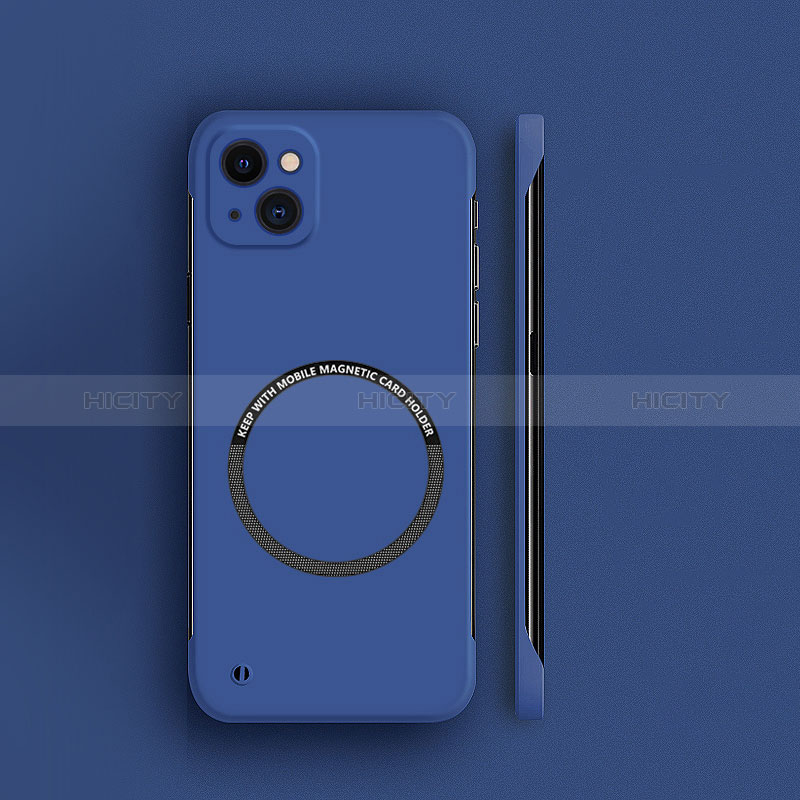 Coque Plastique Rigide Etui Housse Mat avec Mag-Safe Magnetic Magnetique pour Apple iPhone 14 Plus Bleu Plus