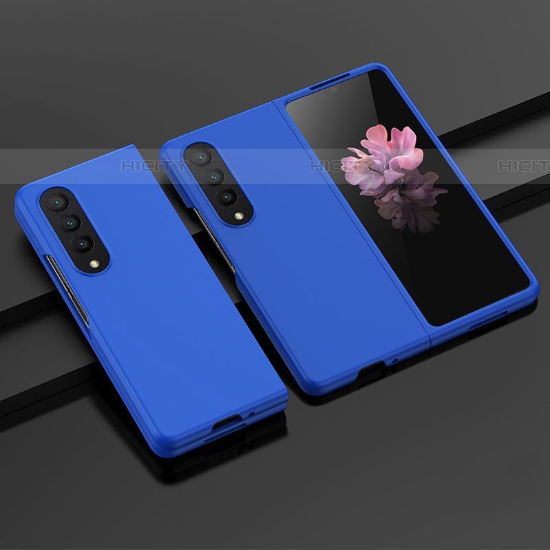 Coque Plastique Rigide Etui Housse Mat H04 pour Samsung Galaxy Z Fold4 5G Bleu Plus