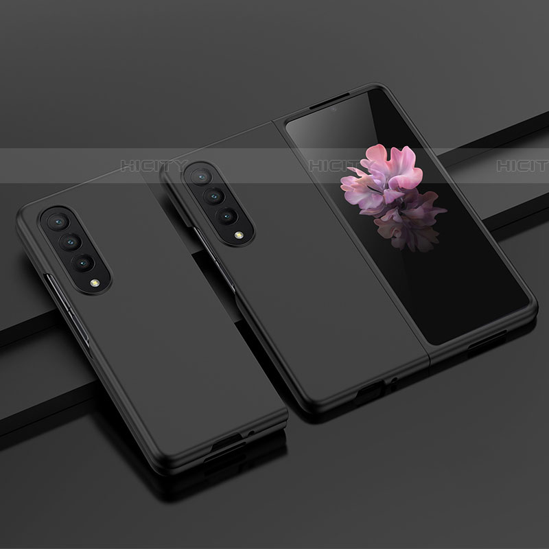 Coque Plastique Rigide Etui Housse Mat H04 pour Samsung Galaxy Z Fold4 5G Noir Plus
