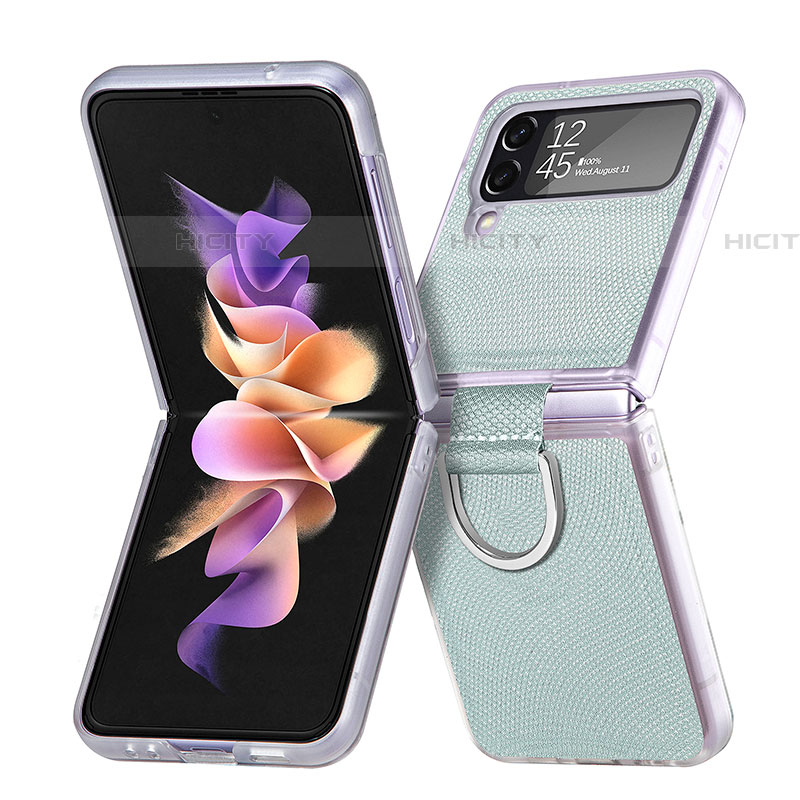 Coque Plastique Rigide Etui Housse Mat H05 pour Samsung Galaxy Z Flip4 5G Vert Plus