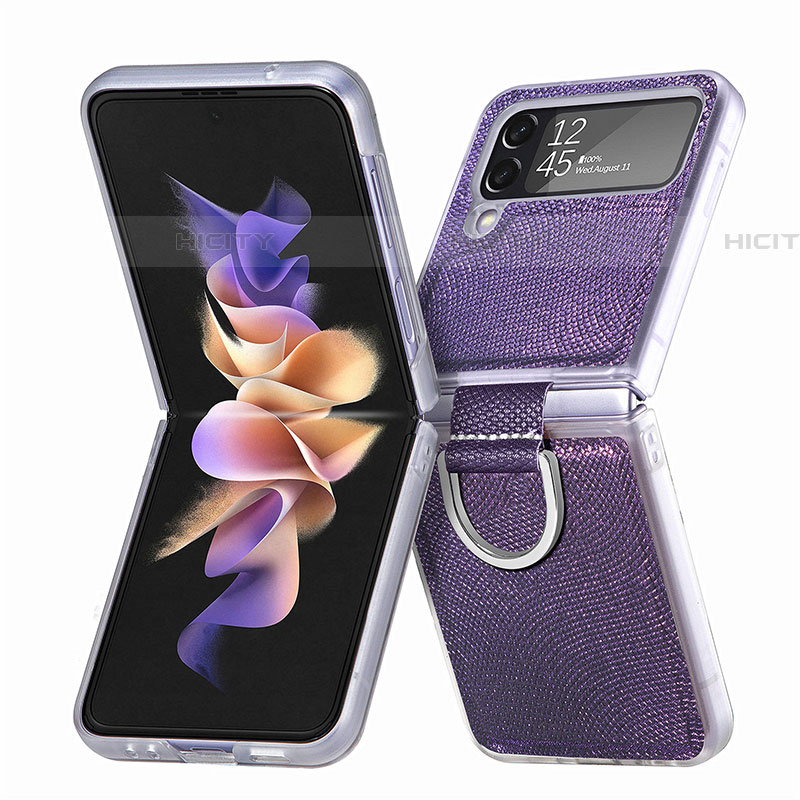 Coque Plastique Rigide Etui Housse Mat H05 pour Samsung Galaxy Z Flip4 5G Violet Plus