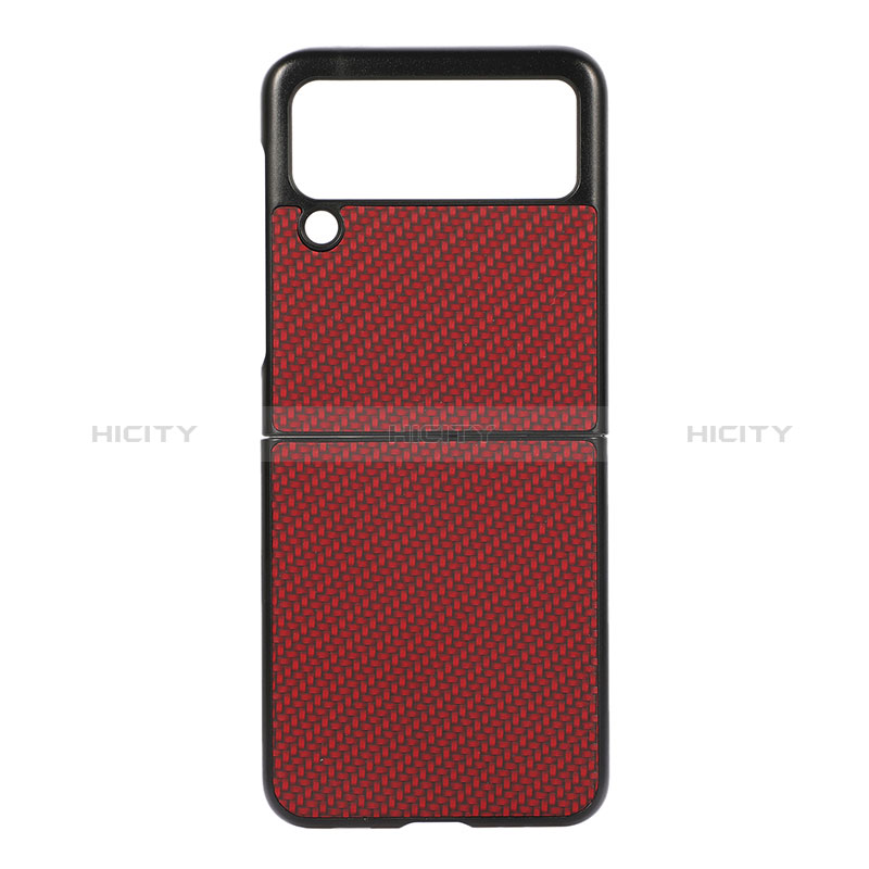 Coque Plastique Rigide Etui Housse Mat H08 pour Samsung Galaxy Z Flip3 5G Rouge Plus