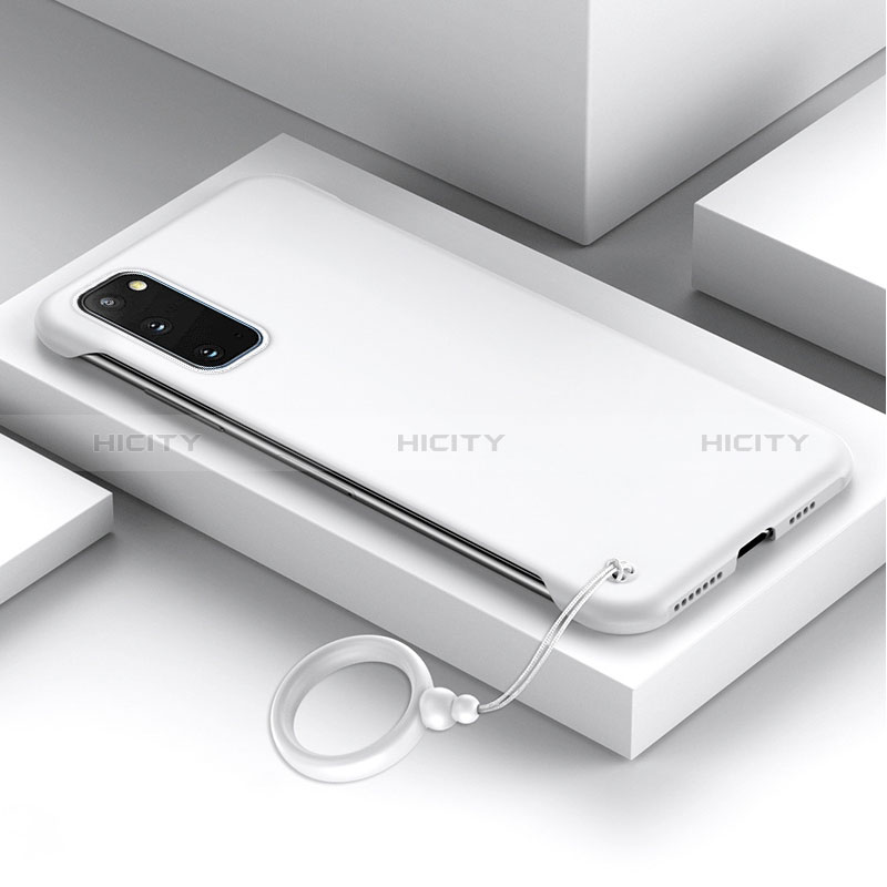 Coque Plastique Rigide Etui Housse Mat JS1 pour Samsung Galaxy S20 Blanc Plus