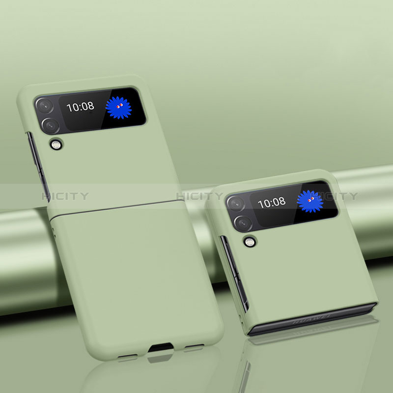 Coque Plastique Rigide Etui Housse Mat L01 pour Samsung Galaxy Z Flip3 5G Vert Plus