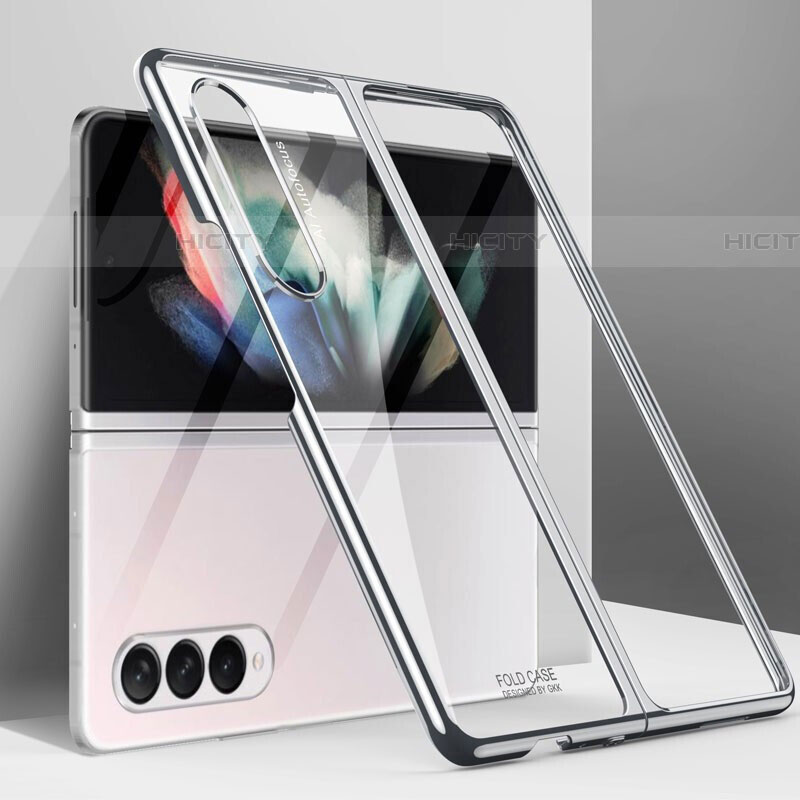 Coque Plastique Rigide Etui Housse Mat L03 pour Samsung Galaxy Z Fold4 5G Argent Plus