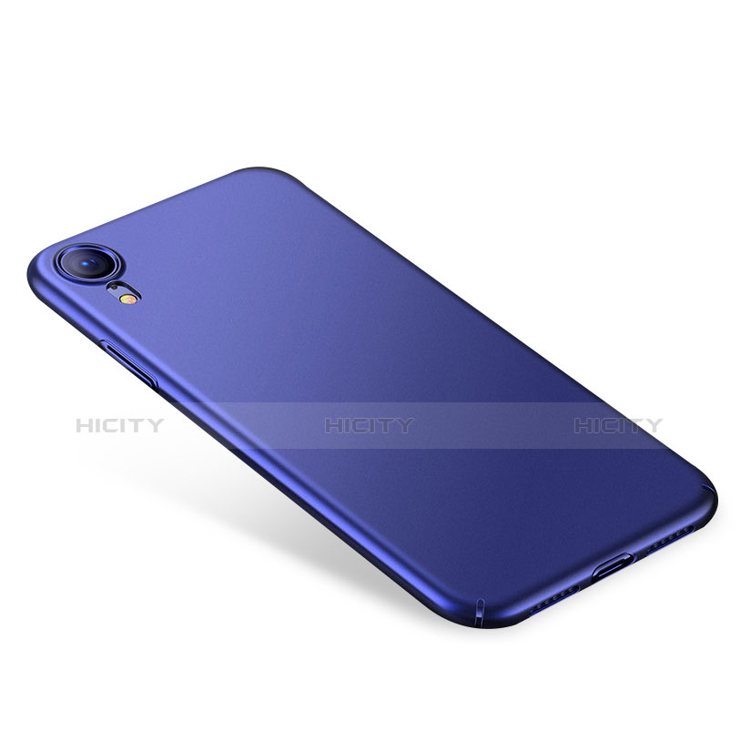 Coque Plastique Rigide Etui Housse Mat M01 pour Apple iPhone XR Bleu Plus