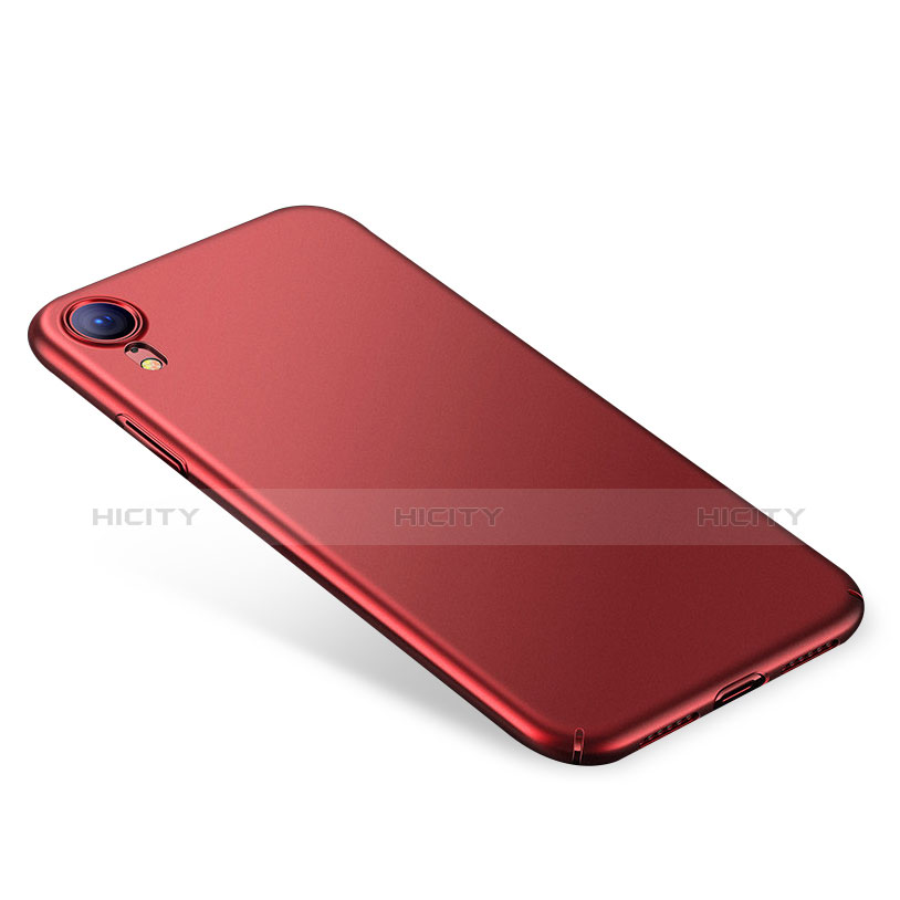 Coque Plastique Rigide Etui Housse Mat M01 pour Apple iPhone XR Rouge Plus