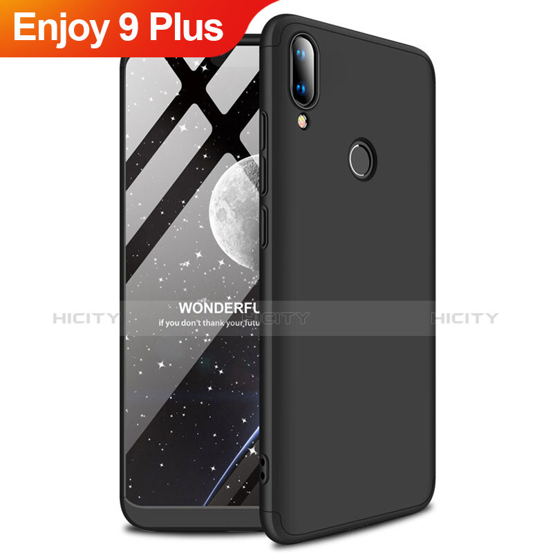 Coque Plastique Rigide Etui Housse Mat M01 pour Huawei Enjoy 9 Plus Noir Plus
