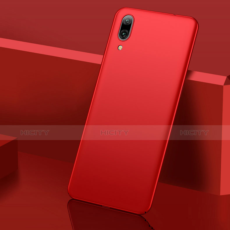 Coque Plastique Rigide Etui Housse Mat M01 pour Huawei Enjoy 9 Rouge Plus
