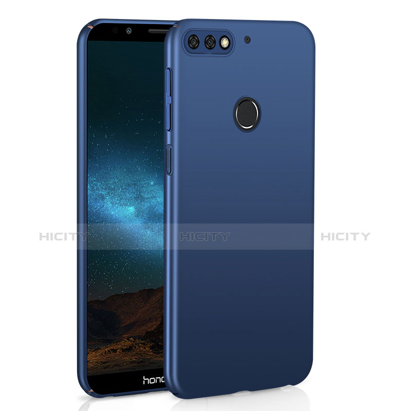 Coque Plastique Rigide Etui Housse Mat M01 pour Huawei Honor 7C Bleu Plus