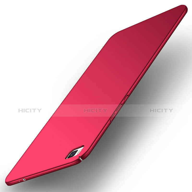 Coque Plastique Rigide Etui Housse Mat M01 pour Huawei P8 Rouge Plus