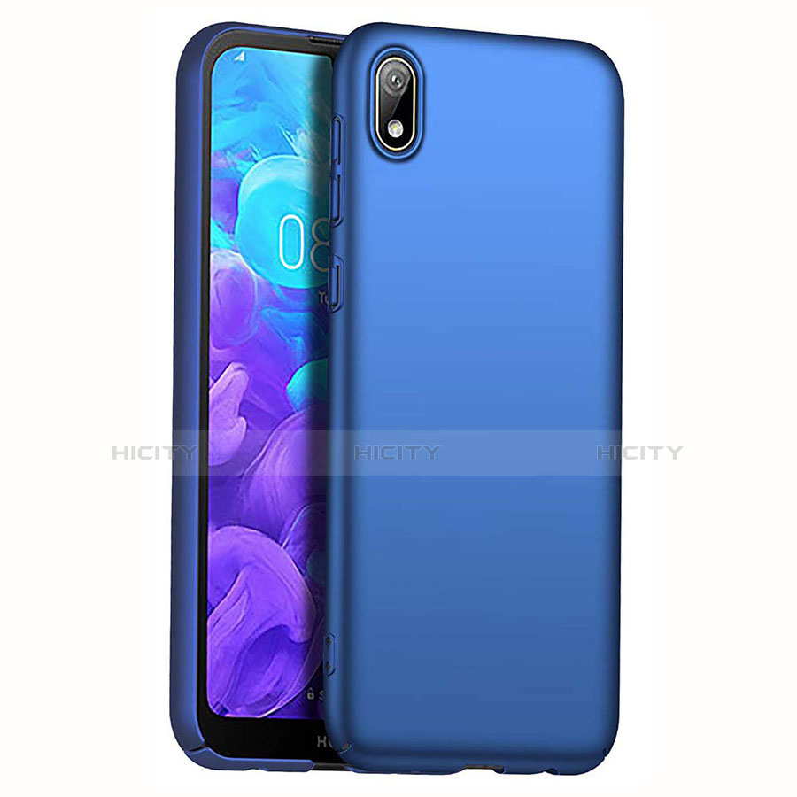 Coque Plastique Rigide Etui Housse Mat M01 pour Huawei Y5 (2019) Bleu Plus