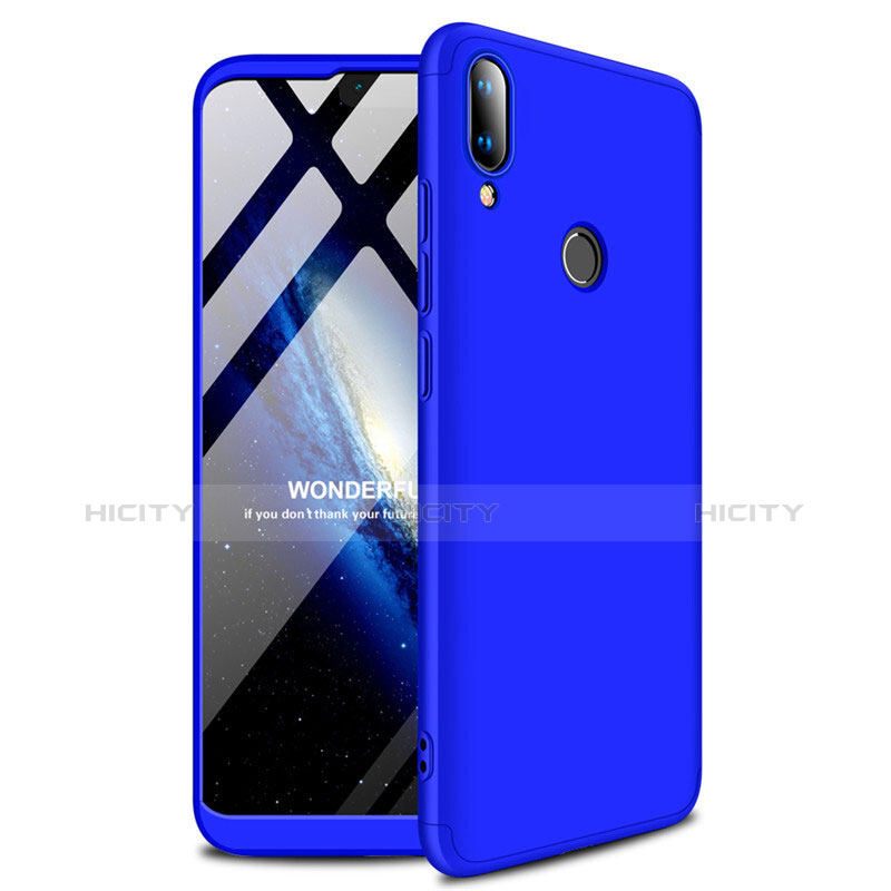 Coque Plastique Rigide Etui Housse Mat M01 pour Huawei Y9 (2019) Bleu Plus