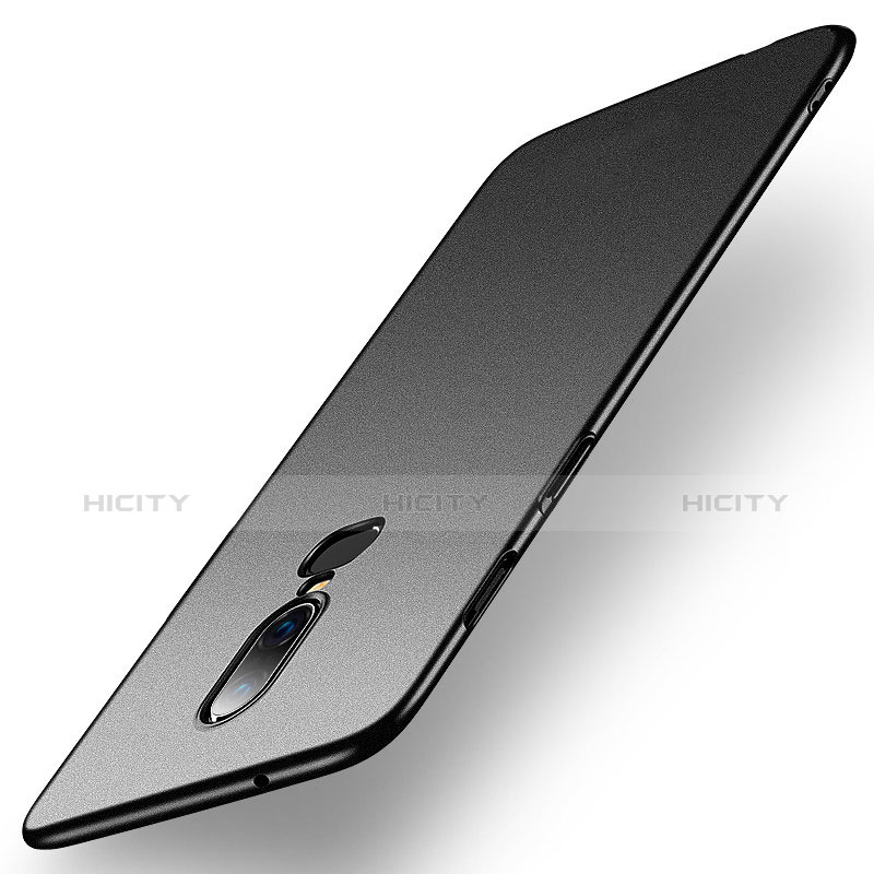 Coque Plastique Rigide Etui Housse Mat M01 pour OnePlus 6 Noir Plus