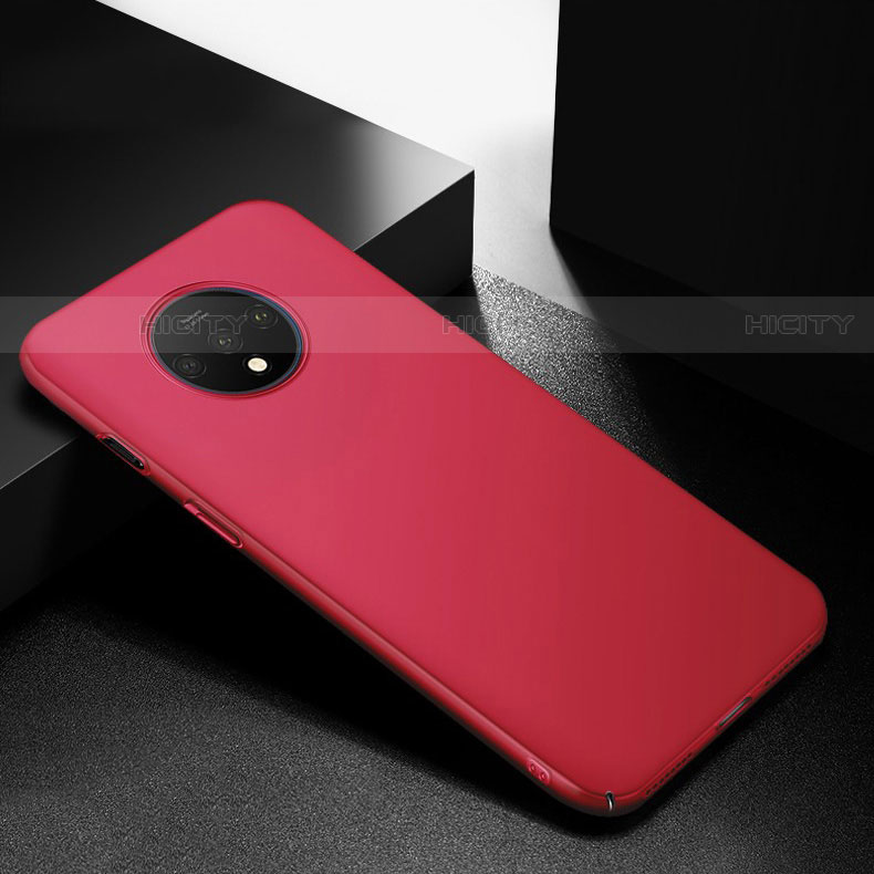 Coque Plastique Rigide Etui Housse Mat M01 pour OnePlus 7T Rouge Plus