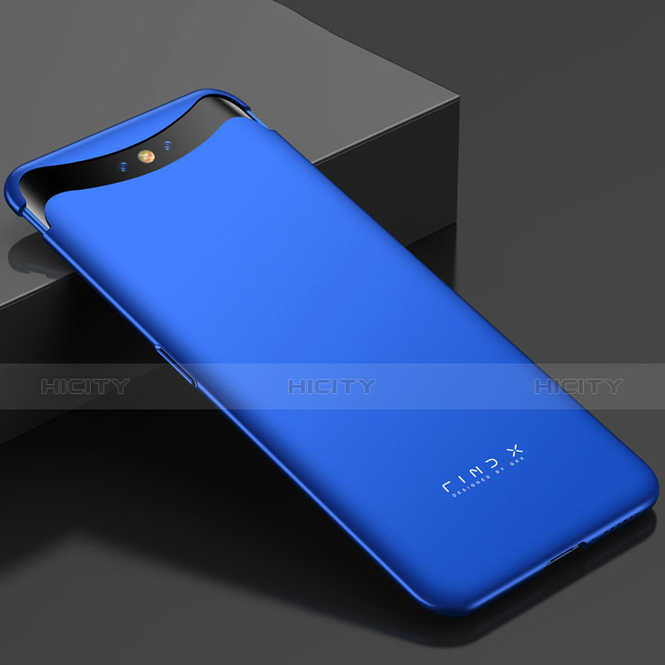 Coque Plastique Rigide Etui Housse Mat M01 pour Oppo Find X Super Flash Edition Bleu Plus