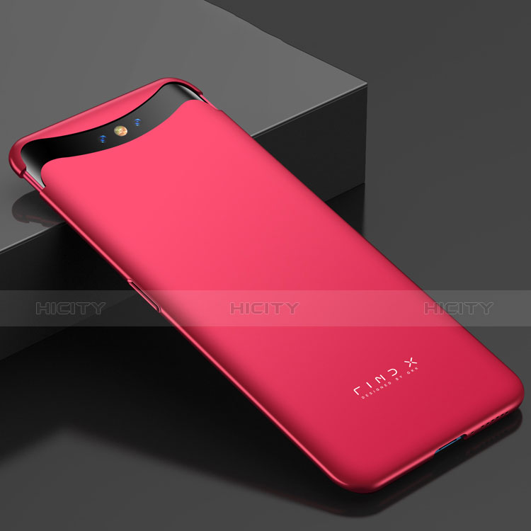 Coque Plastique Rigide Etui Housse Mat M01 pour Oppo Find X Super Flash Edition Rouge Plus