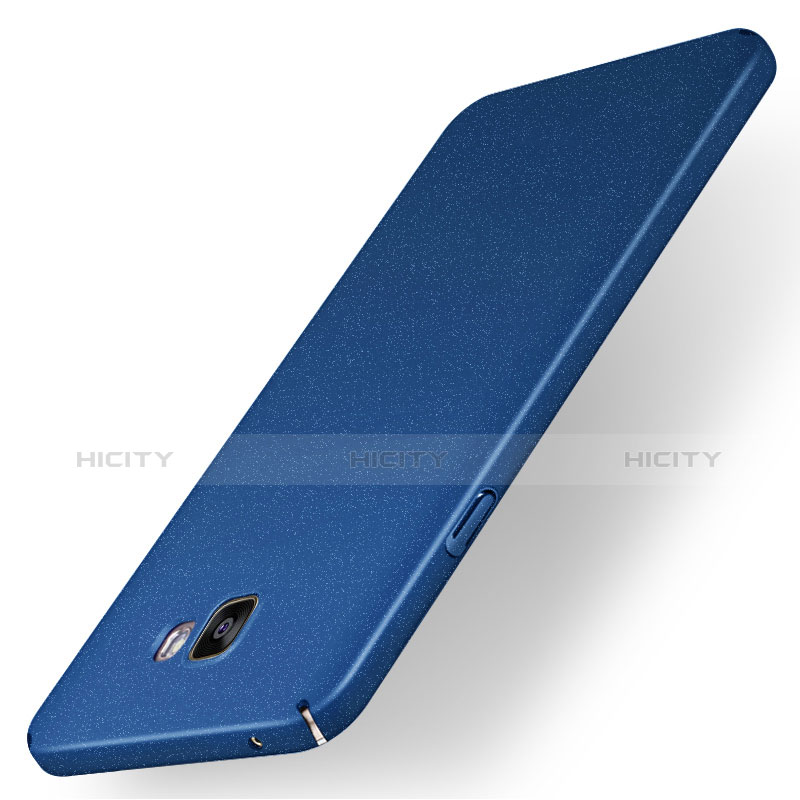 Coque Plastique Rigide Etui Housse Mat M01 pour Samsung Galaxy A7 (2016) A7100 Bleu Plus