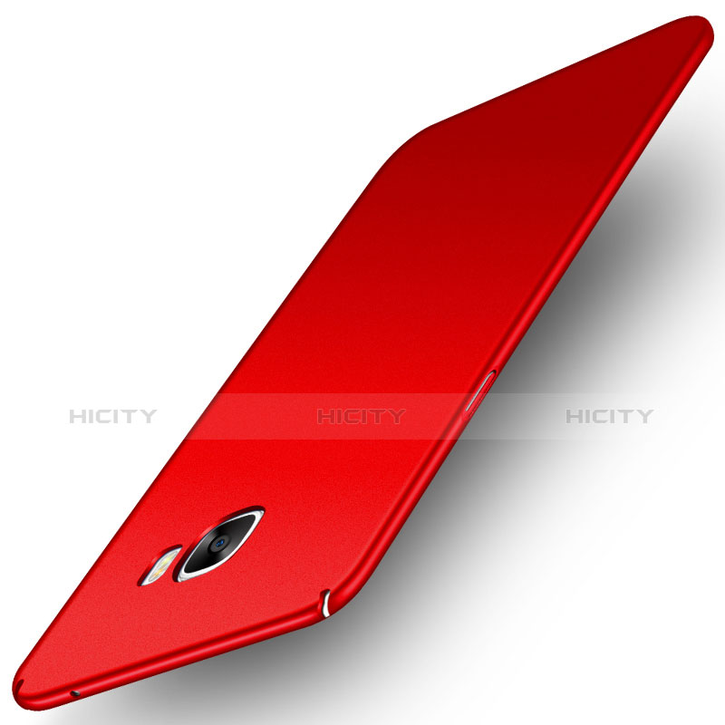 Coque Plastique Rigide Etui Housse Mat M01 pour Samsung Galaxy C5 Pro C5010 Rouge Plus