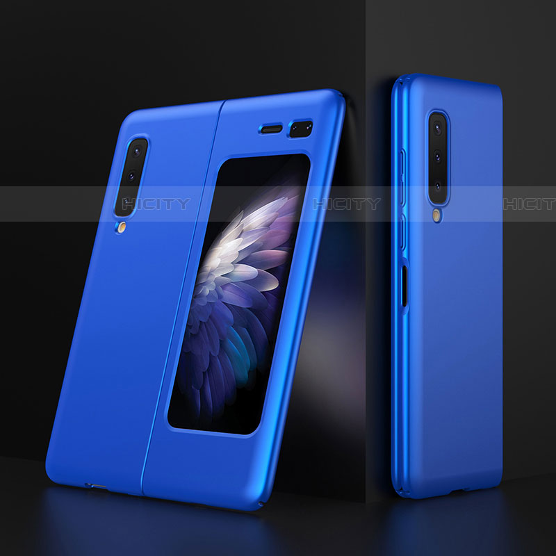 Coque Plastique Rigide Etui Housse Mat M01 pour Samsung Galaxy Fold Bleu Plus