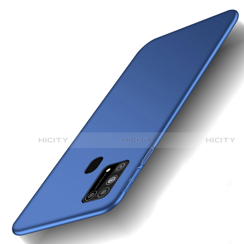 Coque Plastique Rigide Etui Housse Mat M01 pour Samsung Galaxy M21s Bleu Plus