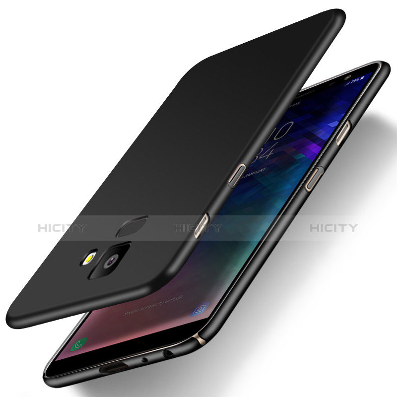 Coque Plastique Rigide Etui Housse Mat M01 pour Samsung Galaxy On6 (2018) J600F J600G Noir Plus