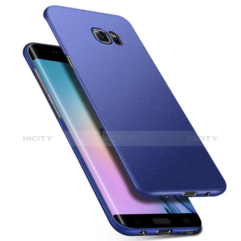 Coque Plastique Rigide Etui Housse Mat M01 pour Samsung Galaxy S6 Edge+ Plus SM-G928F Bleu Plus