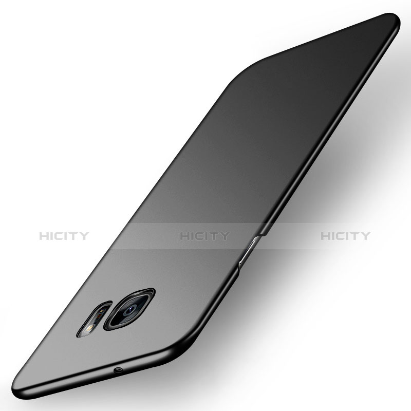 Coque Plastique Rigide Etui Housse Mat M01 pour Samsung Galaxy S7 Edge G935F Noir Plus