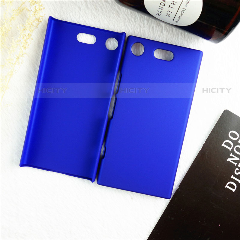 Coque Plastique Rigide Etui Housse Mat M01 pour Sony Xperia XZ1 Compact Bleu Plus