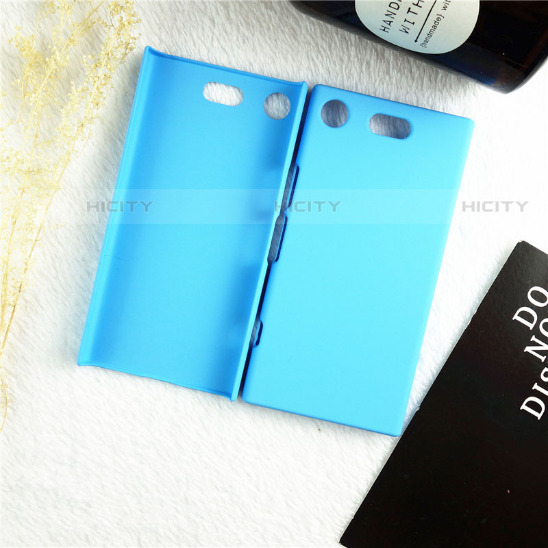Coque Plastique Rigide Etui Housse Mat M01 pour Sony Xperia XZ1 Compact Bleu Ciel Plus