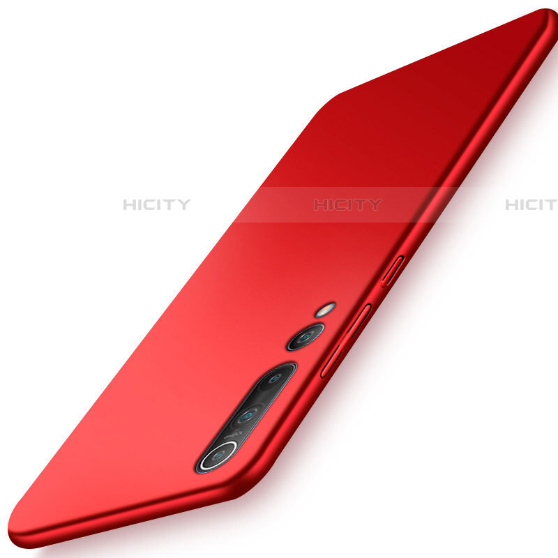Coque Plastique Rigide Etui Housse Mat M01 pour Xiaomi Mi 10 Pro Rouge Plus