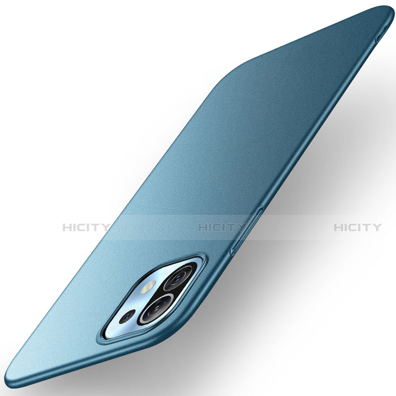 Coque Plastique Rigide Etui Housse Mat M01 pour Xiaomi Mi 11 5G Bleu Plus