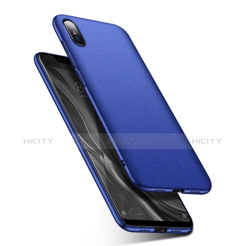Coque Plastique Rigide Etui Housse Mat M01 pour Xiaomi Mi 8 Screen Fingerprint Edition Bleu Plus