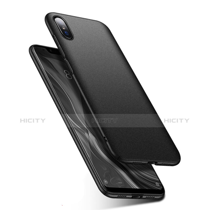 Coque Plastique Rigide Etui Housse Mat M01 pour Xiaomi Mi 8 Screen Fingerprint Edition Noir Plus