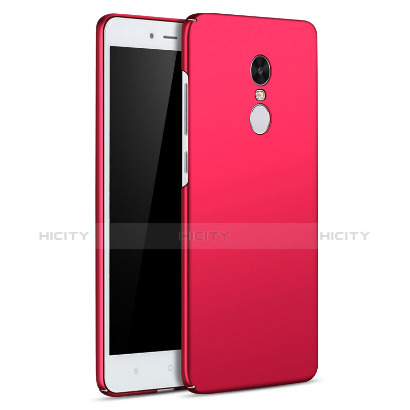 Coque Plastique Rigide Etui Housse Mat M01 pour Xiaomi Redmi Note 4 Standard Edition Rouge Plus