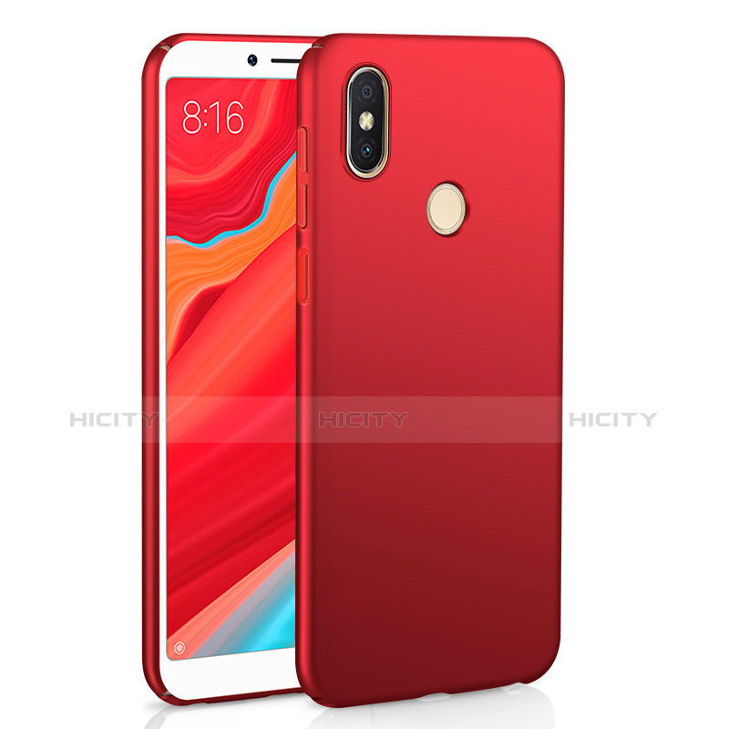 Coque Plastique Rigide Etui Housse Mat M01 pour Xiaomi Redmi Y2 Rouge Plus