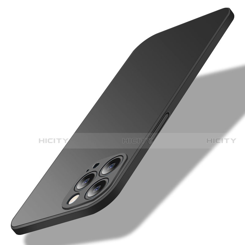Coque Plastique Rigide Etui Housse Mat M02 pour Apple iPhone 15 Pro Max Noir Plus