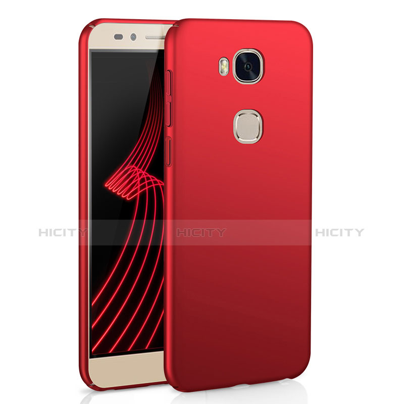 Coque Plastique Rigide Etui Housse Mat M02 pour Huawei GR5 Rouge Plus