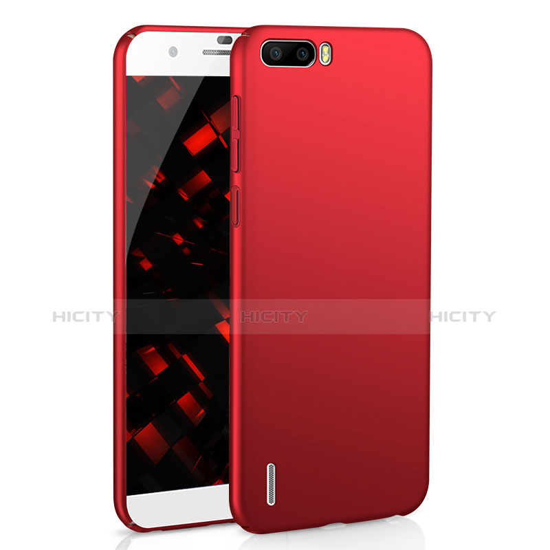 Coque Plastique Rigide Etui Housse Mat M02 pour Huawei Honor 6 Plus Rouge Plus