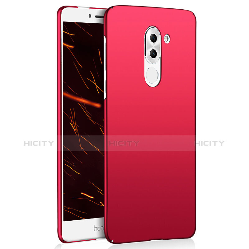 Coque Plastique Rigide Etui Housse Mat M02 pour Huawei Honor 6X Pro Rouge Plus