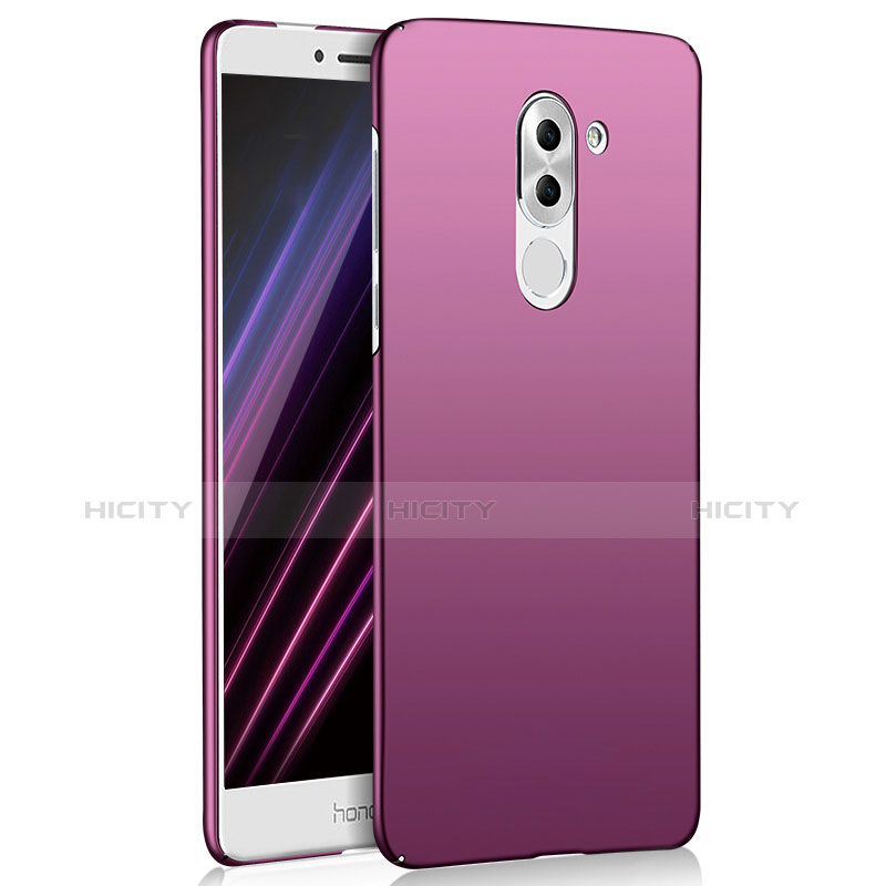 Coque Plastique Rigide Etui Housse Mat M02 pour Huawei Honor 6X Violet Plus